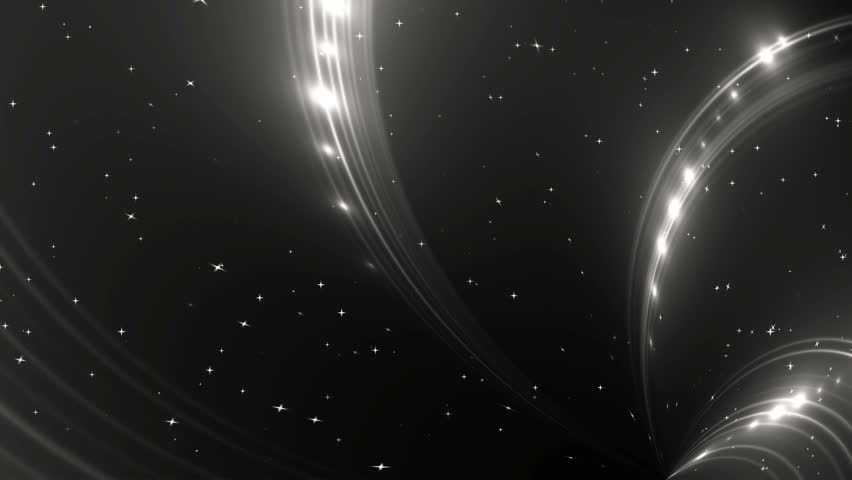 black and silver animation silver background with rays sparkles