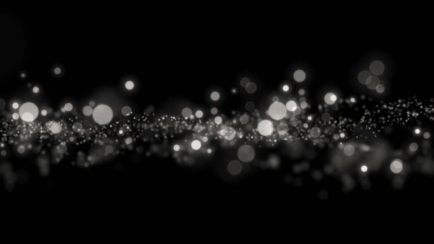 black and silver space silver background with particles footage