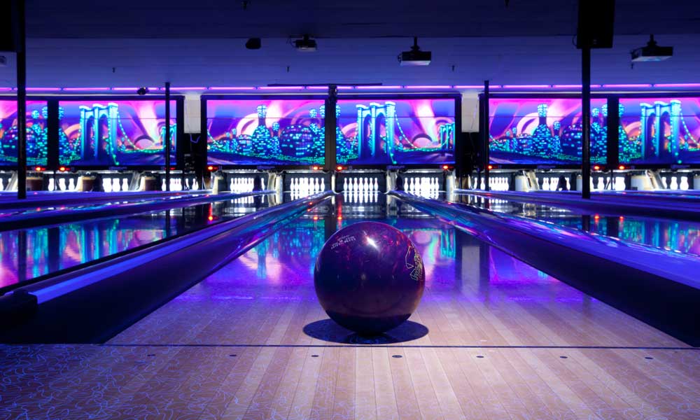 Purple bowling club backgrounds