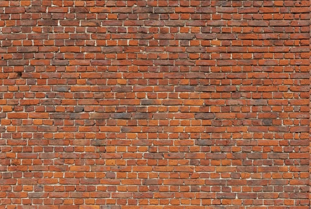 Orange brick wall ppt slide template