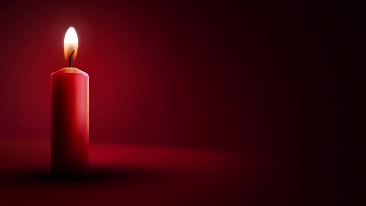 red background candle powerpoint background
