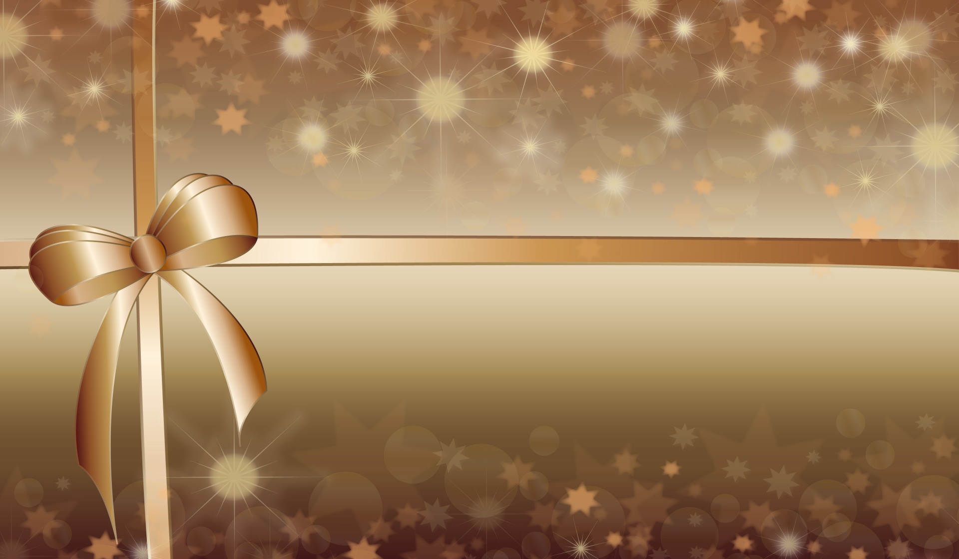 Brown bubbles with ribbon celebration background photo