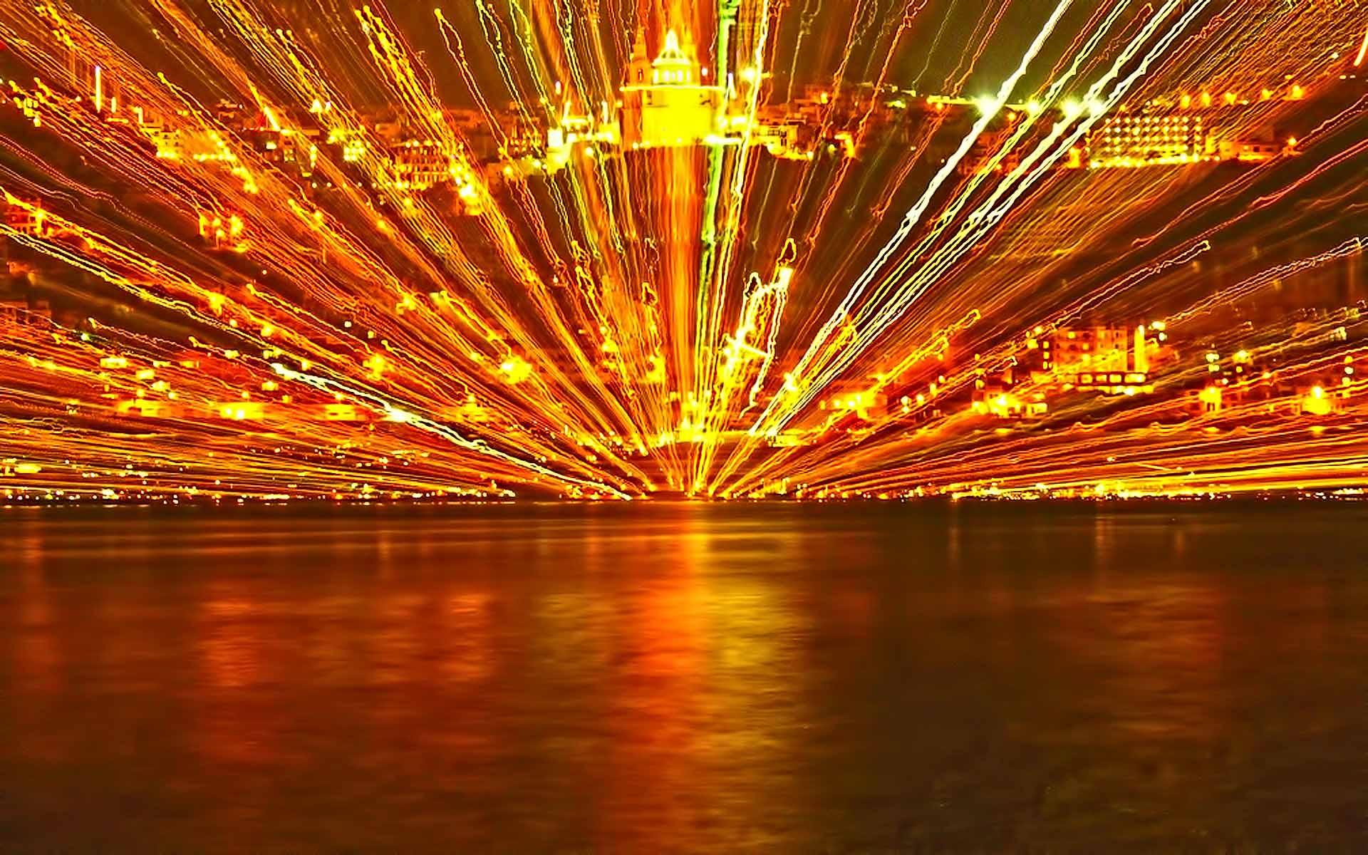 celebration oranga lights background