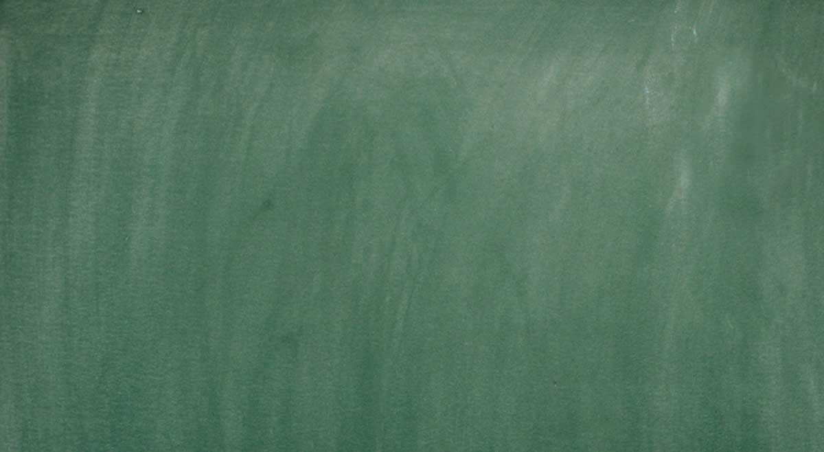school chalkboard with green slide background