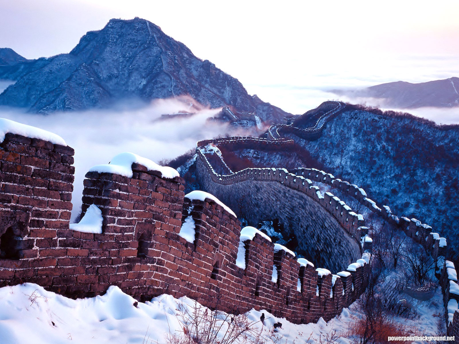 china chinese great wall powerpoint background