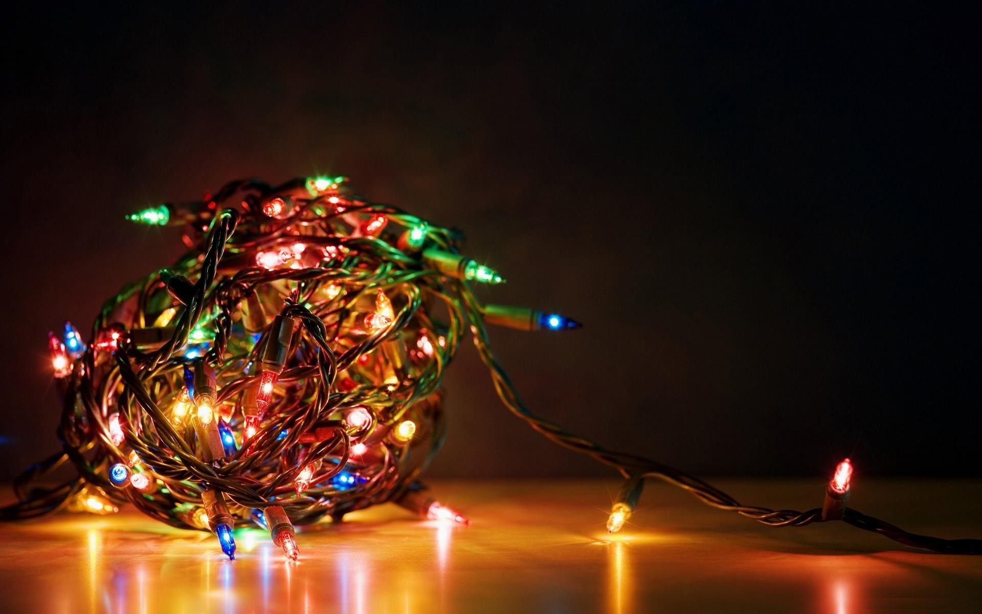 cute christmas lights ppt templates free download