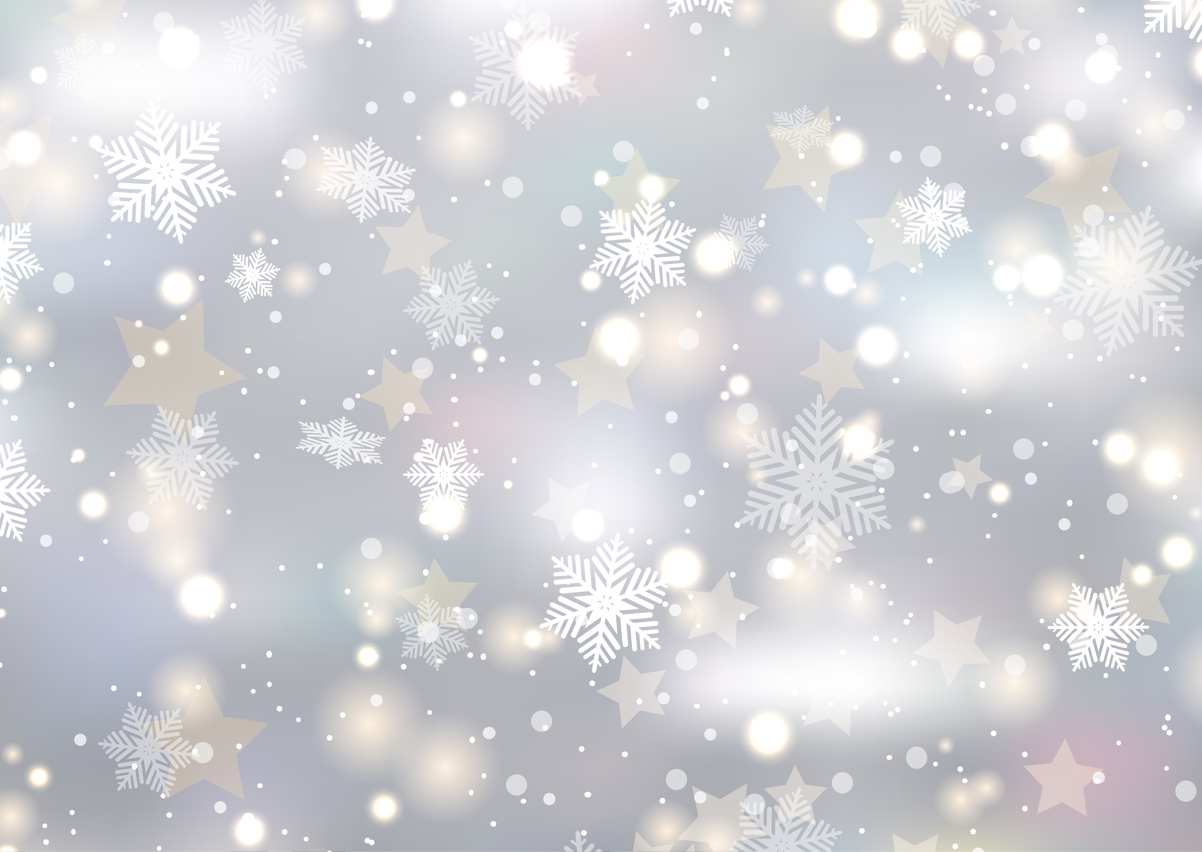 snowflakes christmas noel powerpoint slide template free download