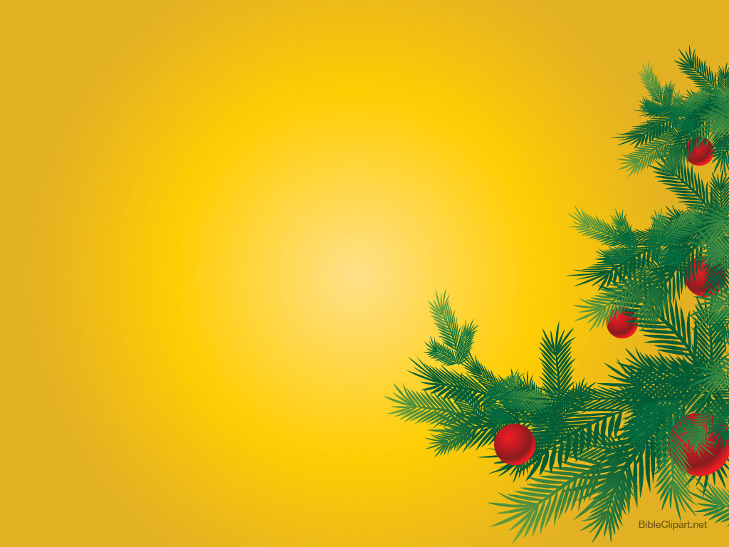 christian, yellow christmas powerpoint background 