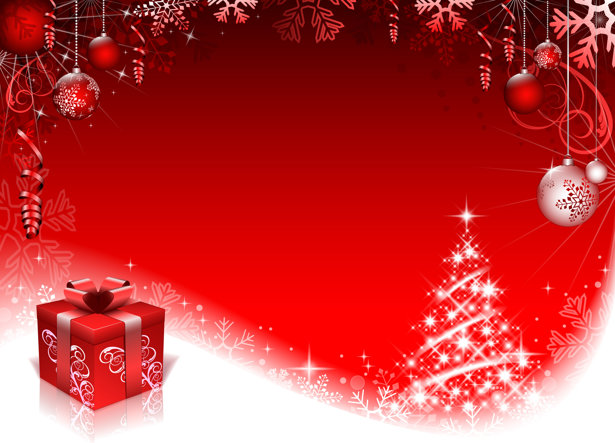 red ornaments christmas wallpapers