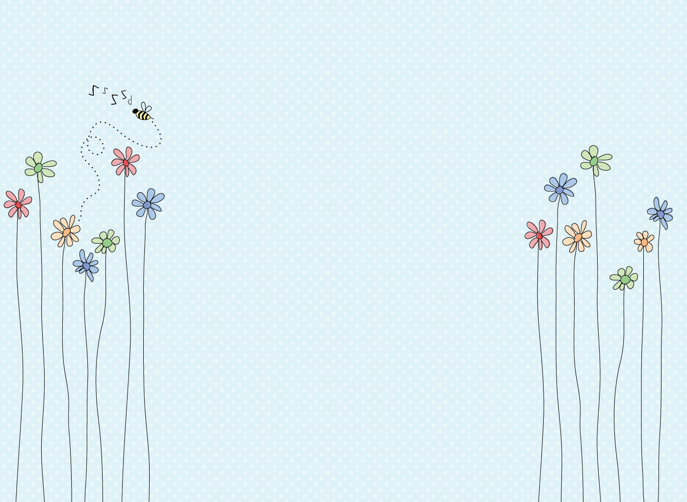 cute flower drawings with lines presentation