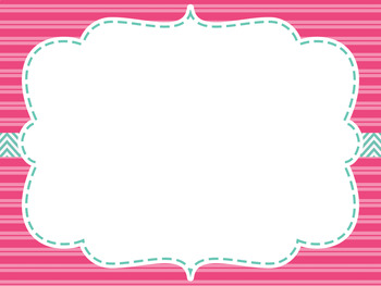cute pink background white frames powerpoint
