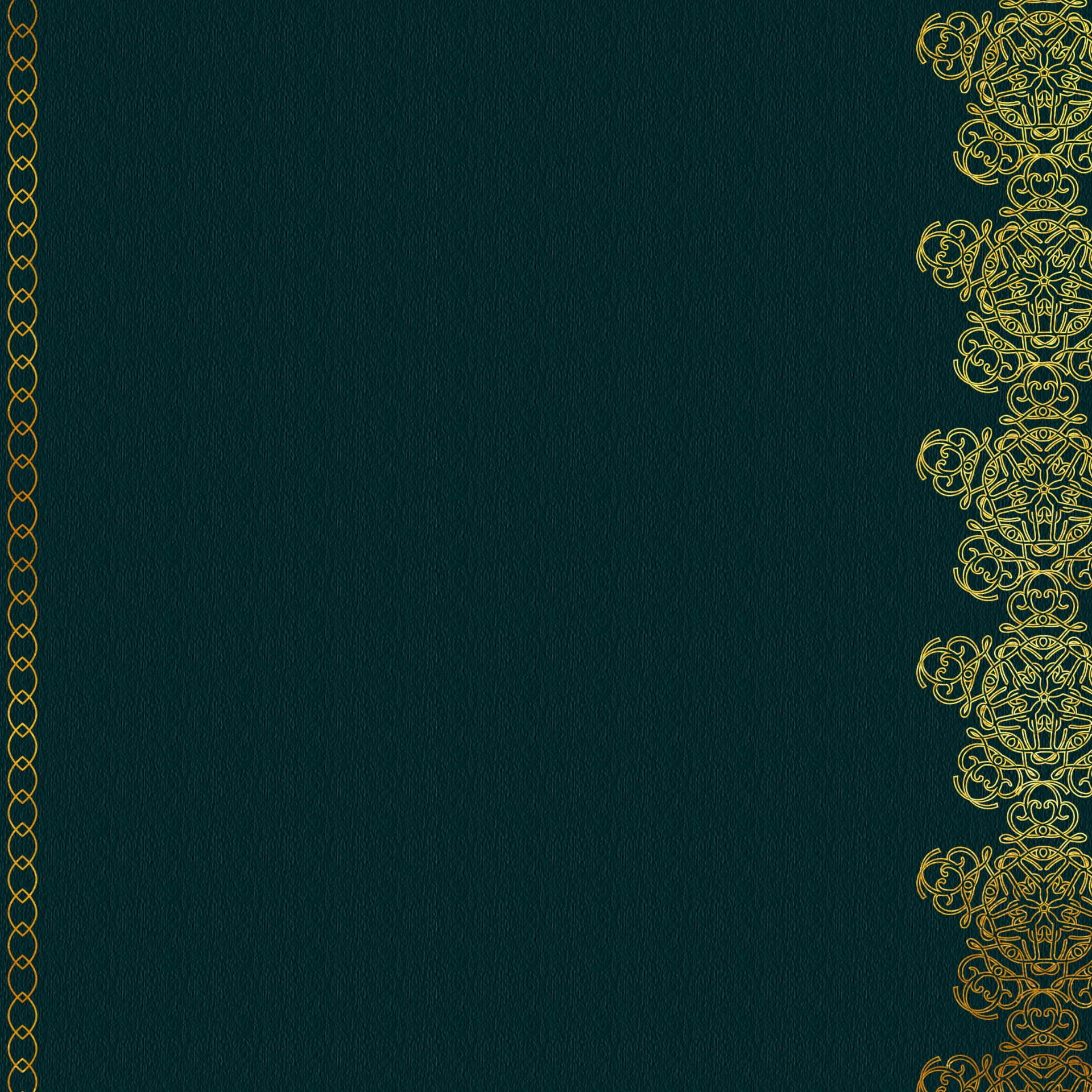 Green lace embroidered islamic elegant wallpapers