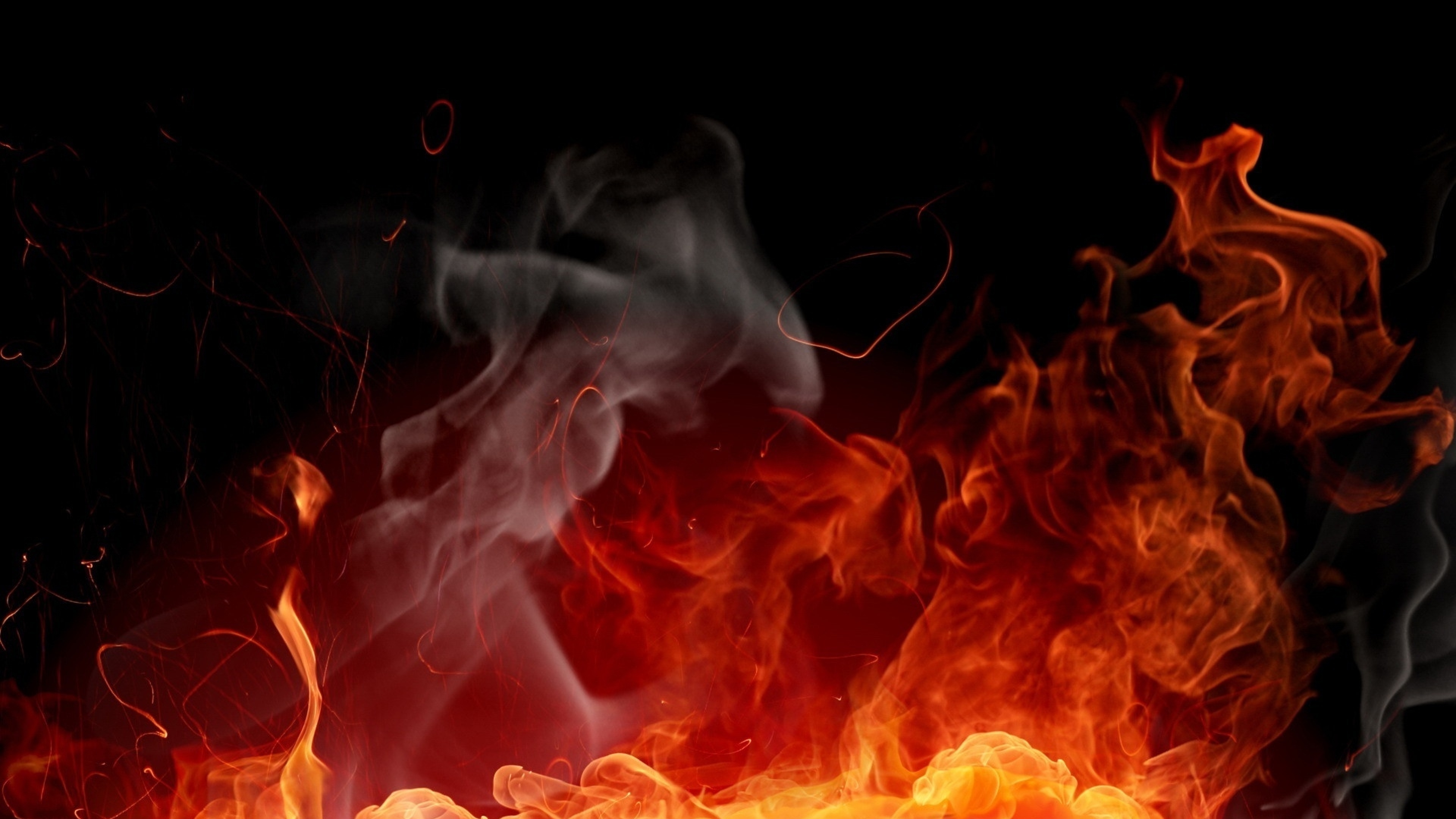 fumes, quality flames Fire background 