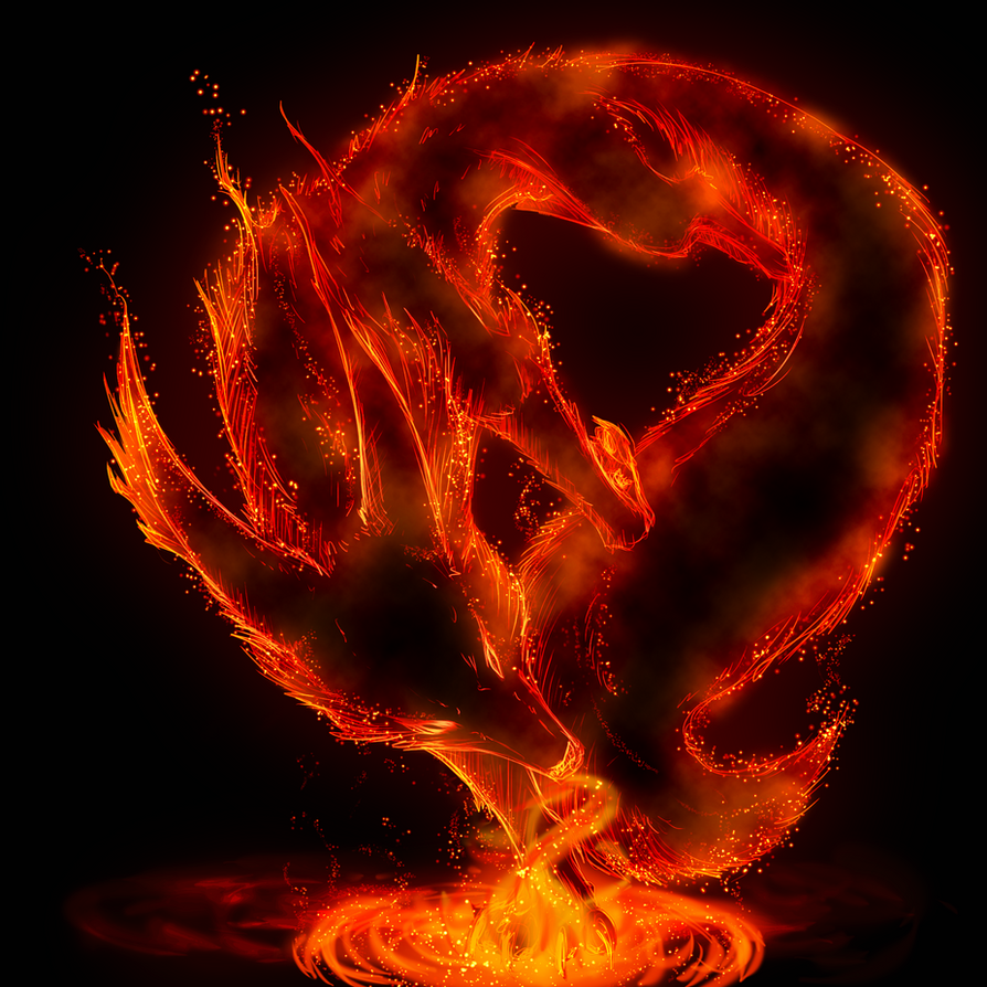 Red Dragon shaped flame backgrounds ppt