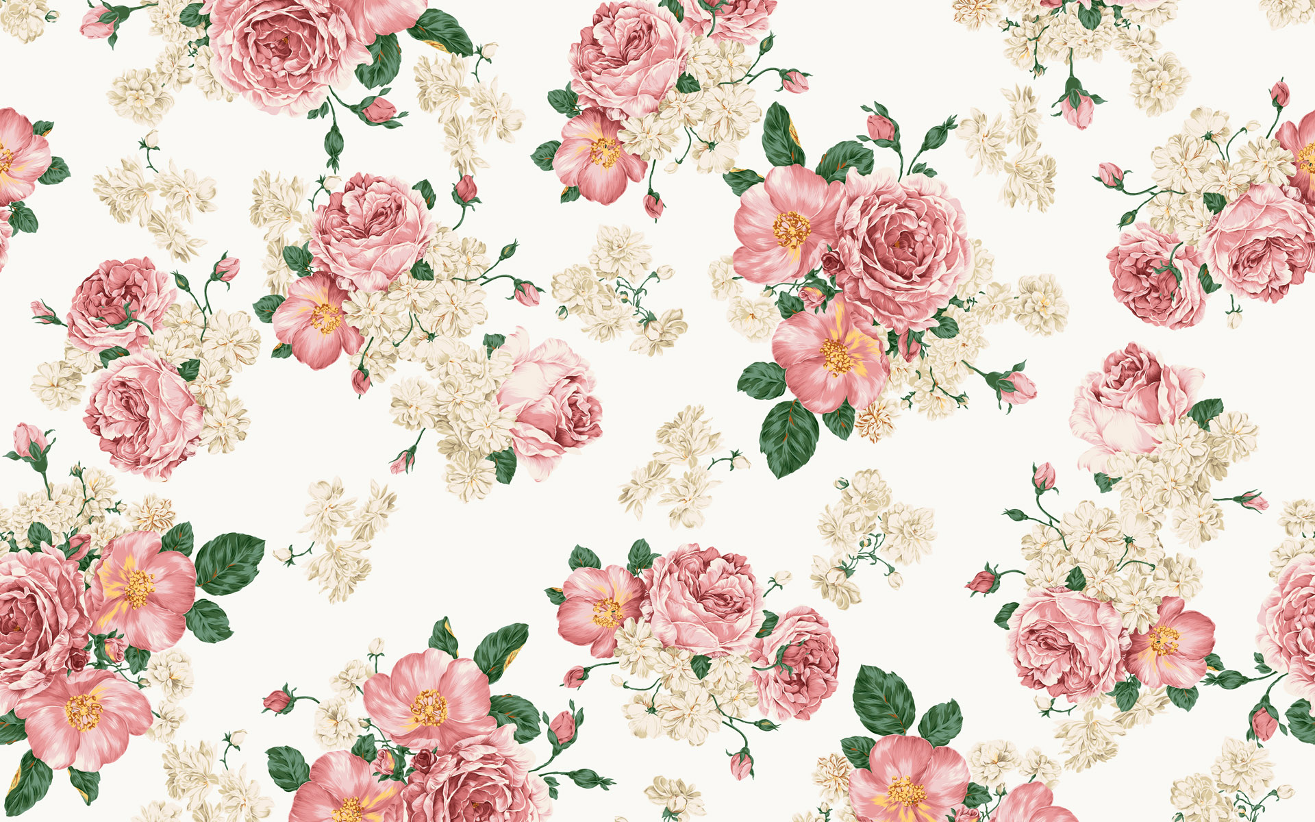 great rose vintage floral powerpoint background