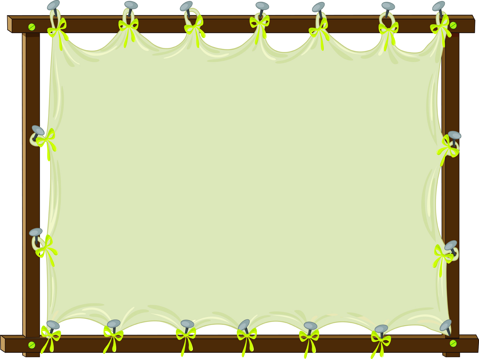 blank stage curtain with brown frame free ppt background