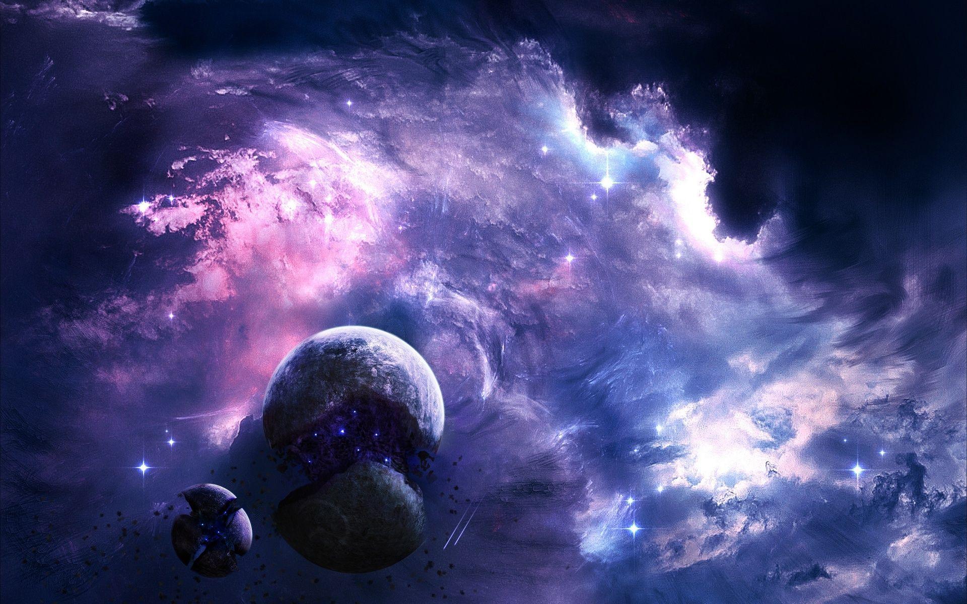 stone, space, Galaxy sky and planets design ppt backgrounds 