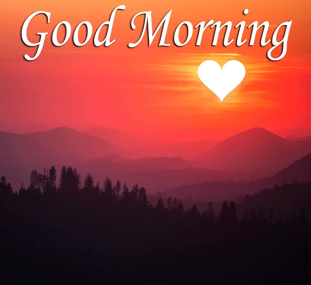 Heart shaped sun and good morning ppt templates hd download, lettering