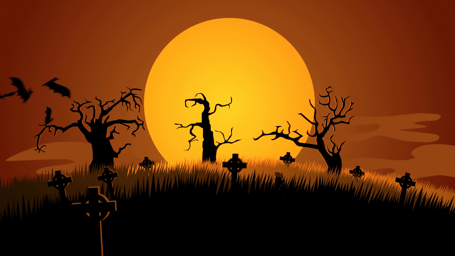 creepy graveyard halloween background 