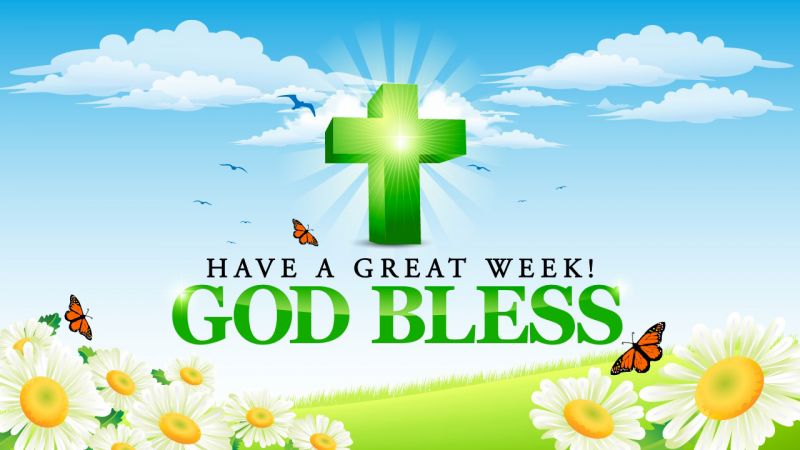 Christian symbol God bless have a great week ppt background hd pictures