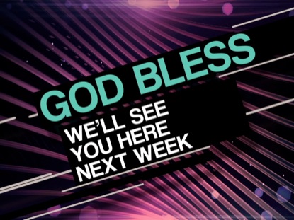 Abstract purple design god bless we\'ll see you here next week backgrounds