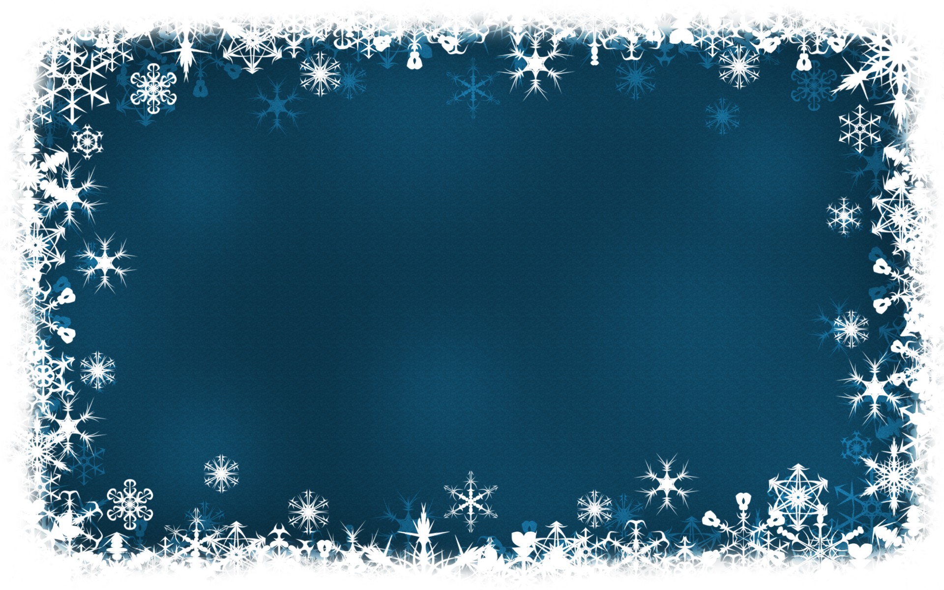 high resolution snowflakes frame, holiday powerpoint background