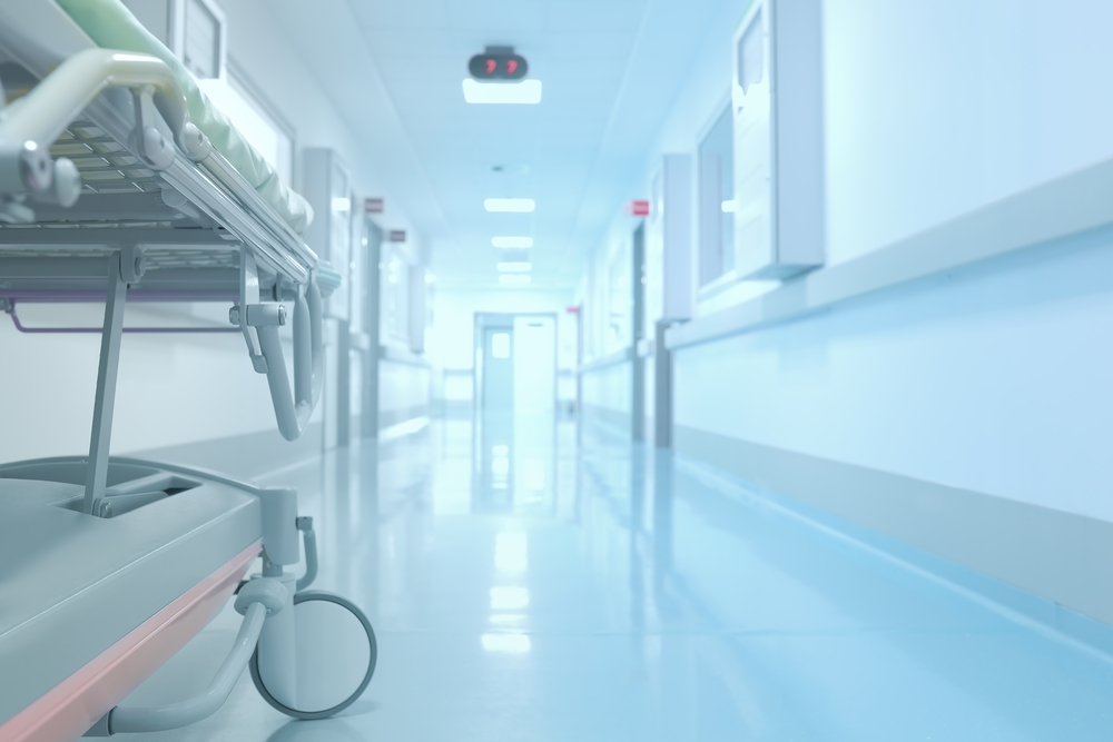 Stretcher and hospital corridor free backgrounds