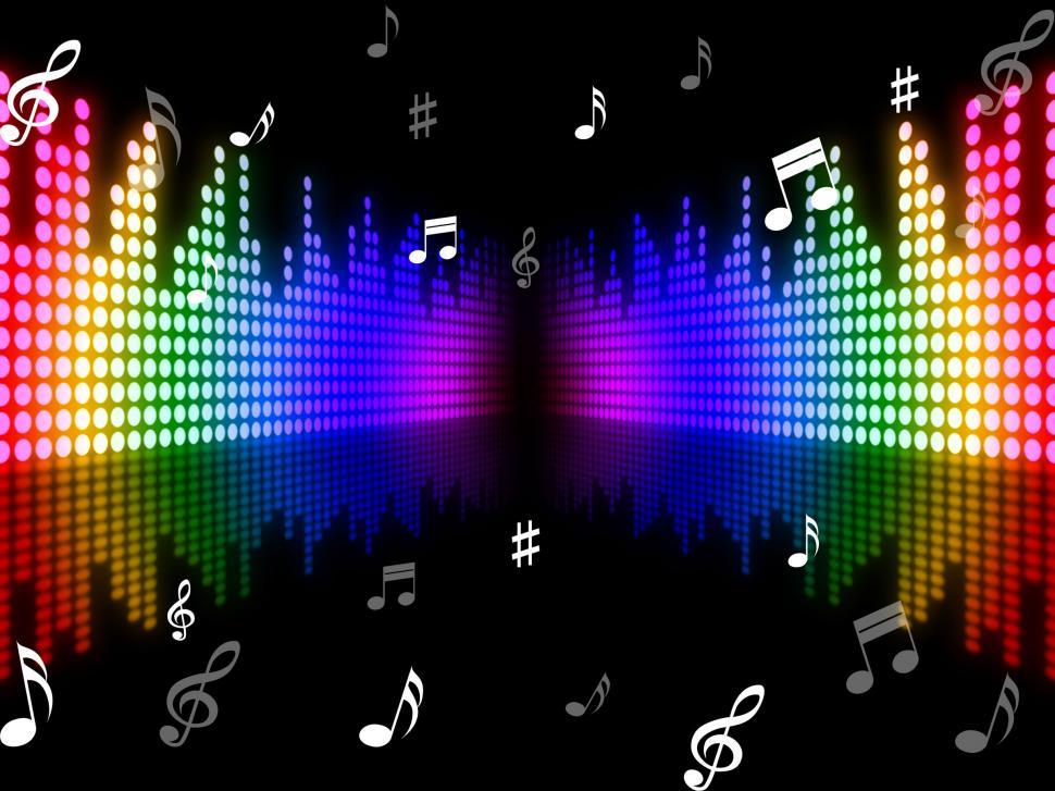 Colorful music background powerpoint download