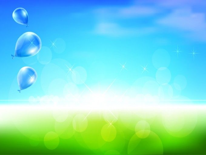 natural sweet dream balloons backgrounds green blue