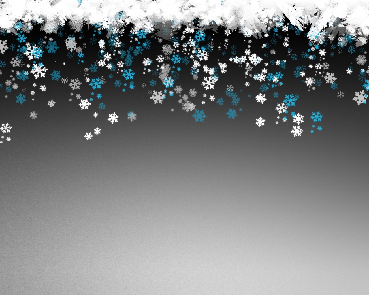 happy new year snowflakes background