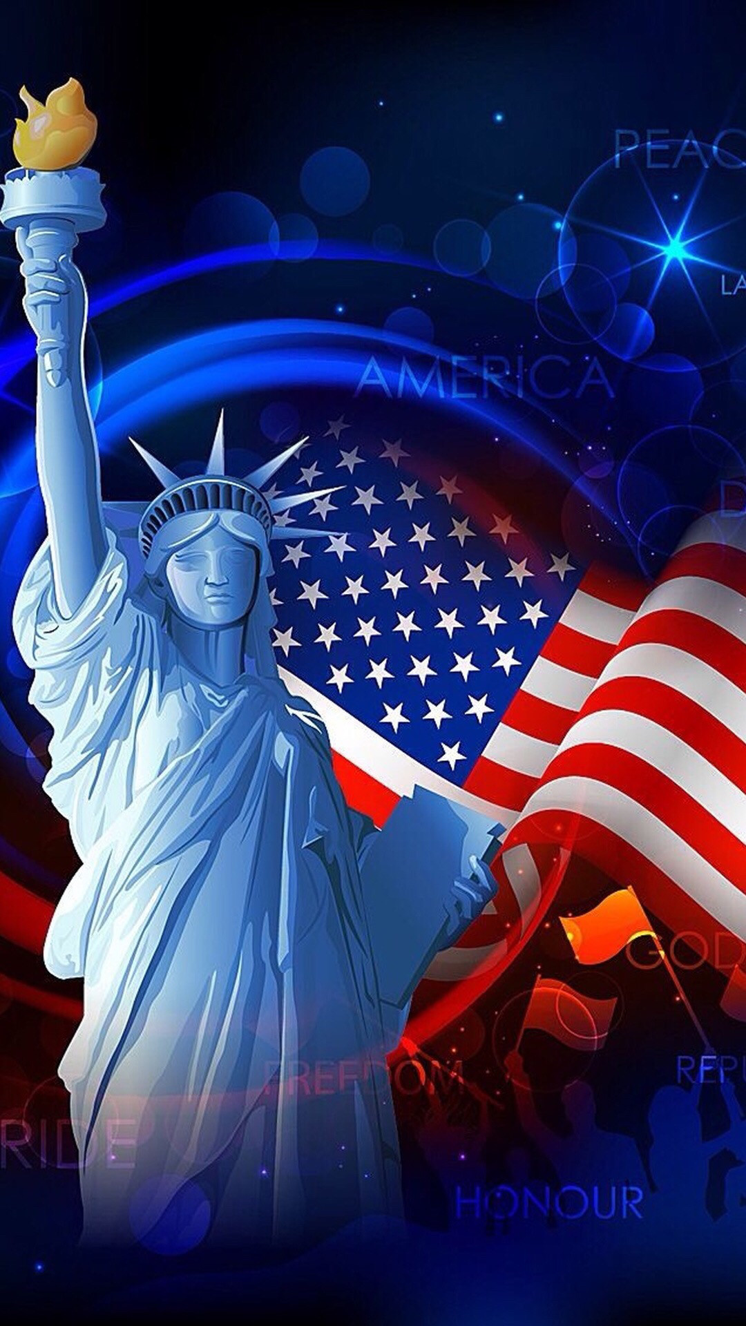 statue of Liberty, america patriotic photo wallpapers