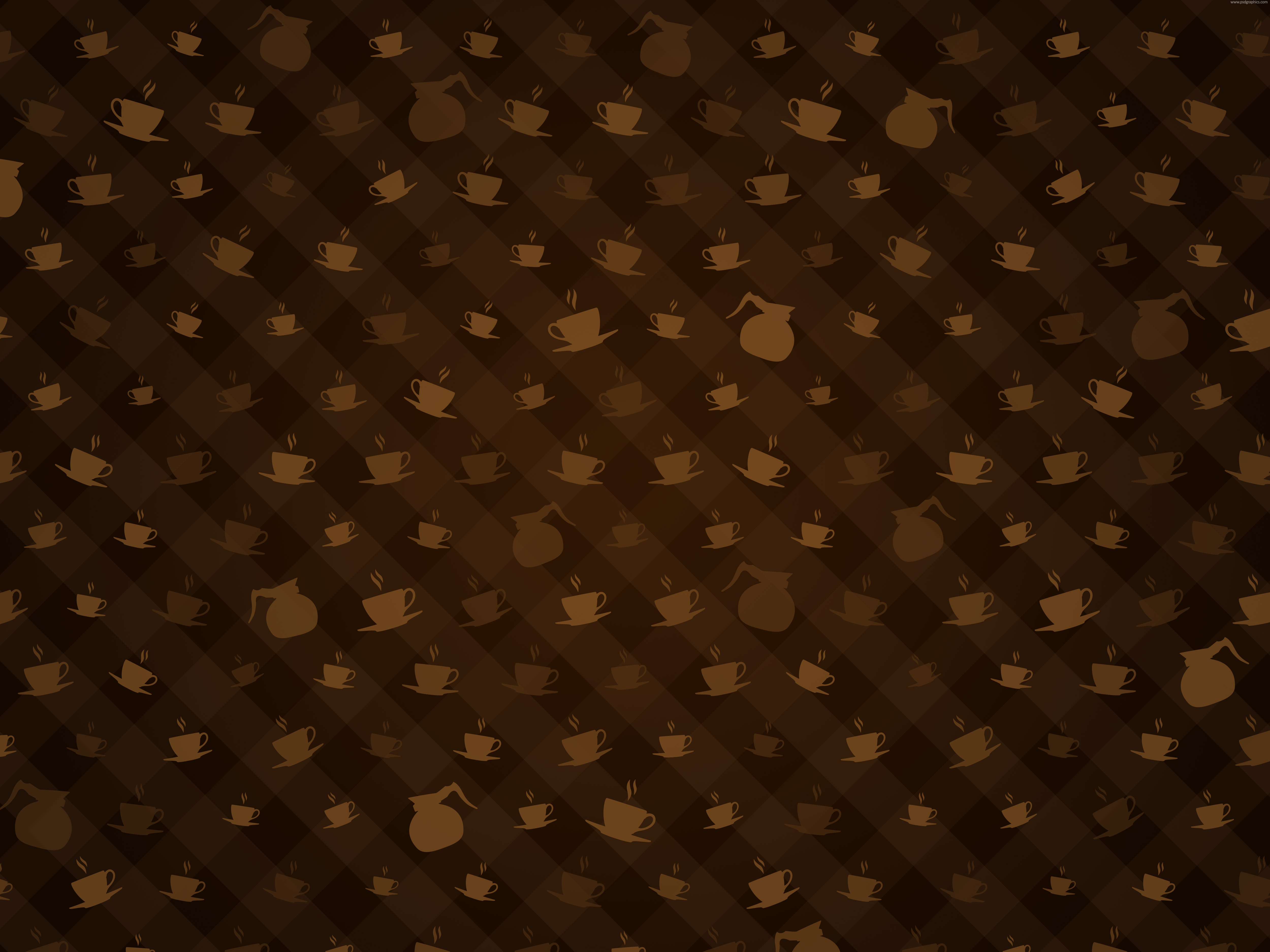 Brown color coffee pattern slide background 