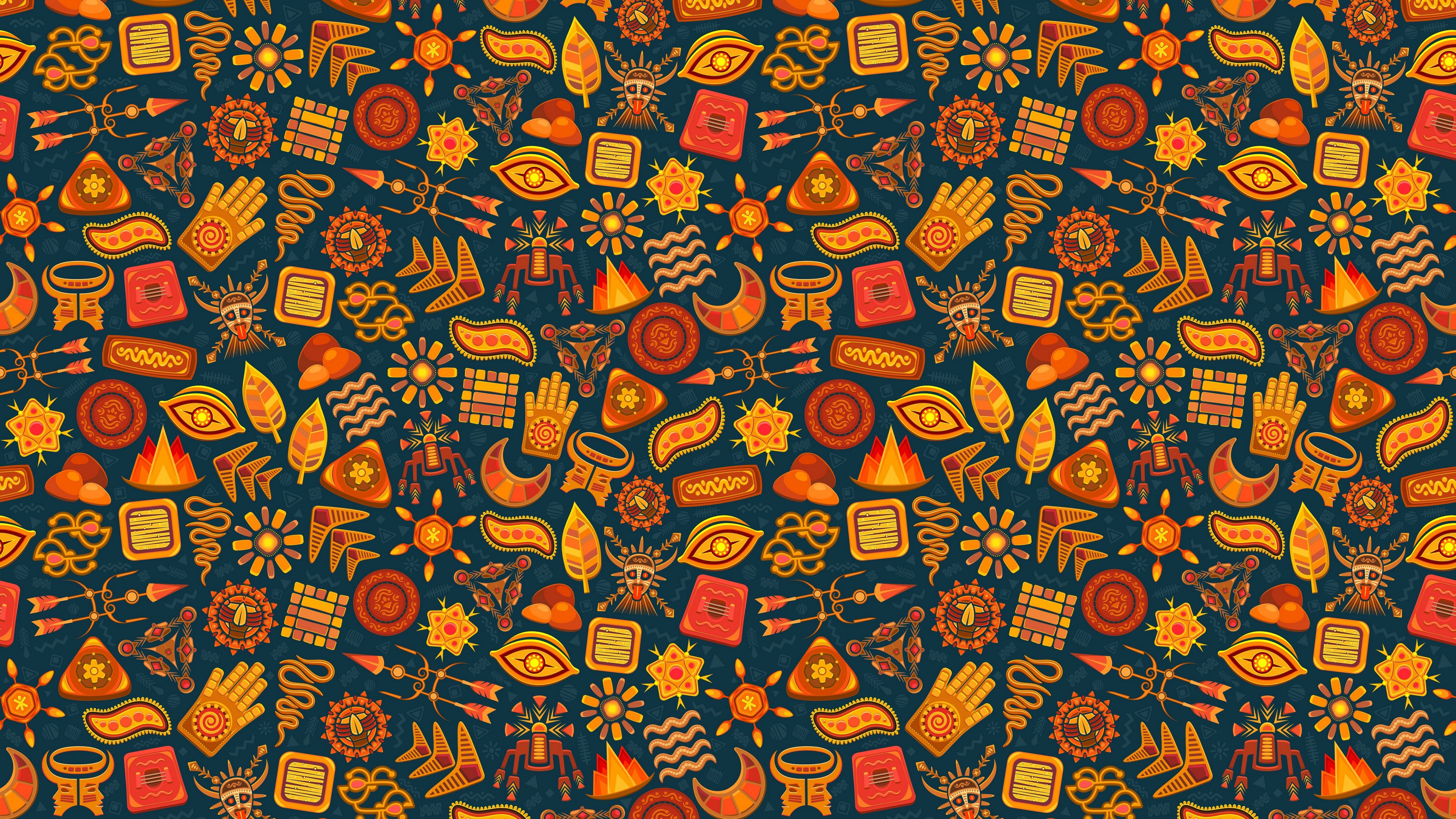 Tiny symbol pattern desktop wallpaper