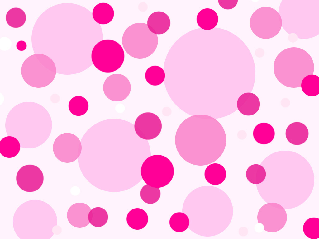 Pink tints polka dots picture ppt background 