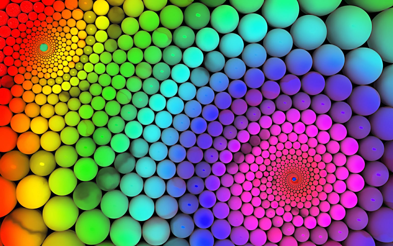great Rainbow color balls powerpoint background