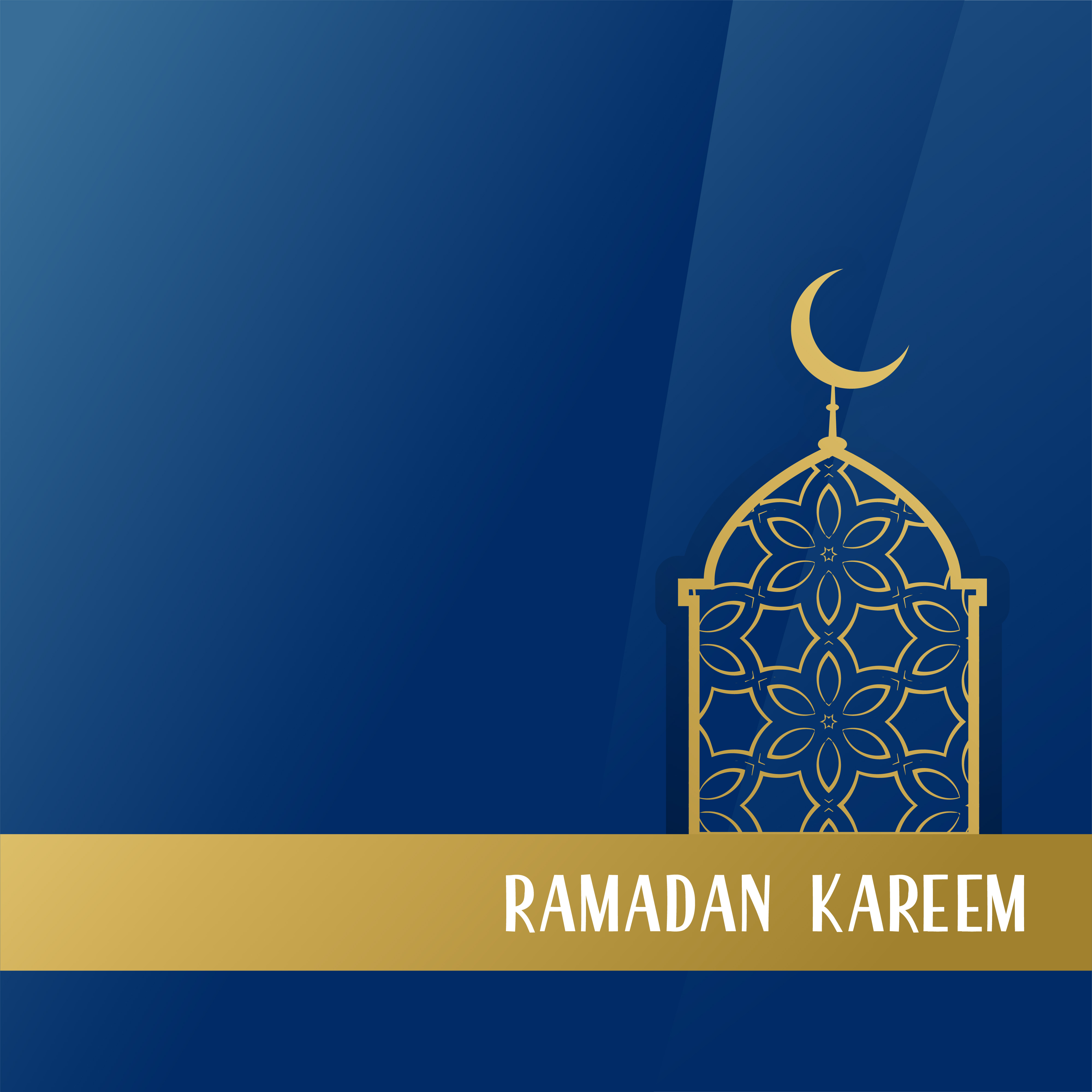 blue themed ramadan kareem powerpoint background