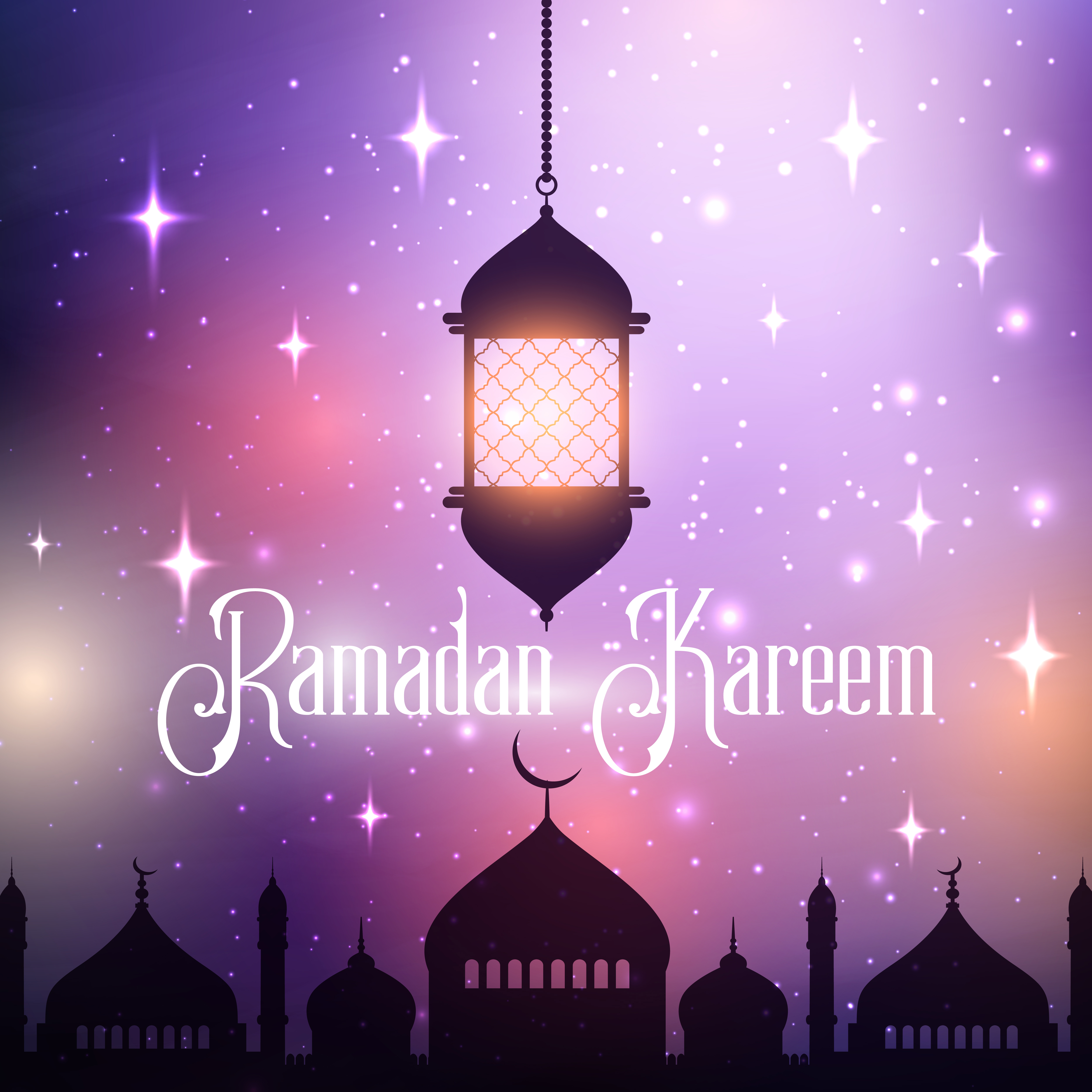 Shimmering light themed ramadan kareem wallpapers