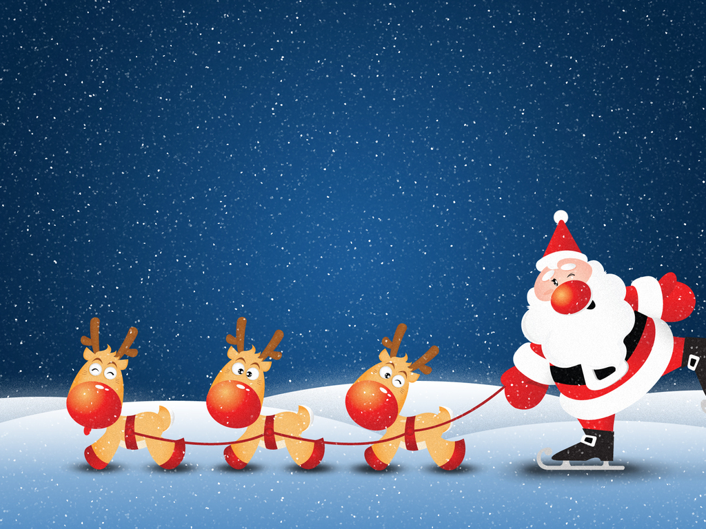 Santa Claus Wallpaper, Free Santa Background - SlideBackground Animated Christmas Powerpoint Backgrounds