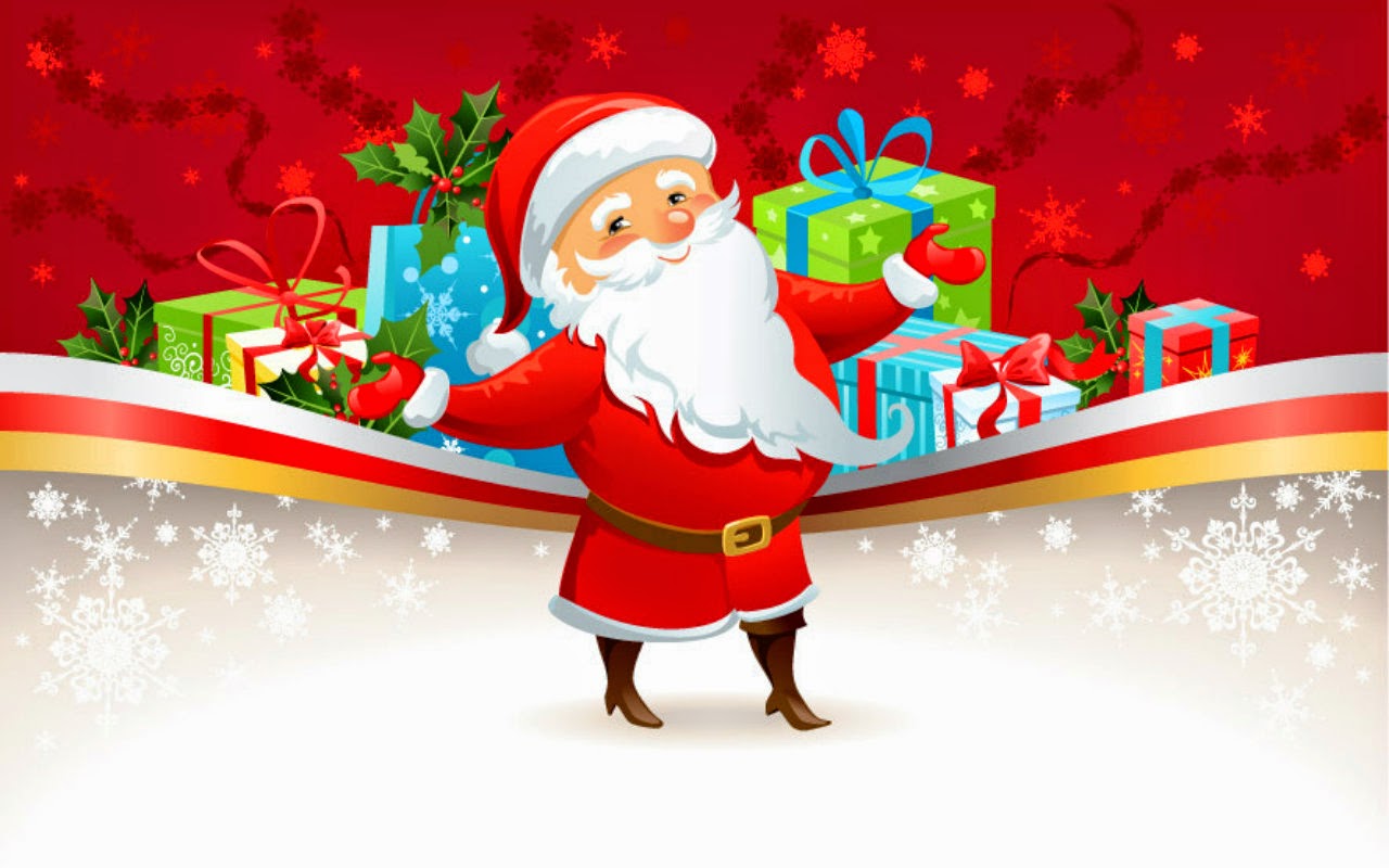 Gifts and santa claus backgrounds, box, children