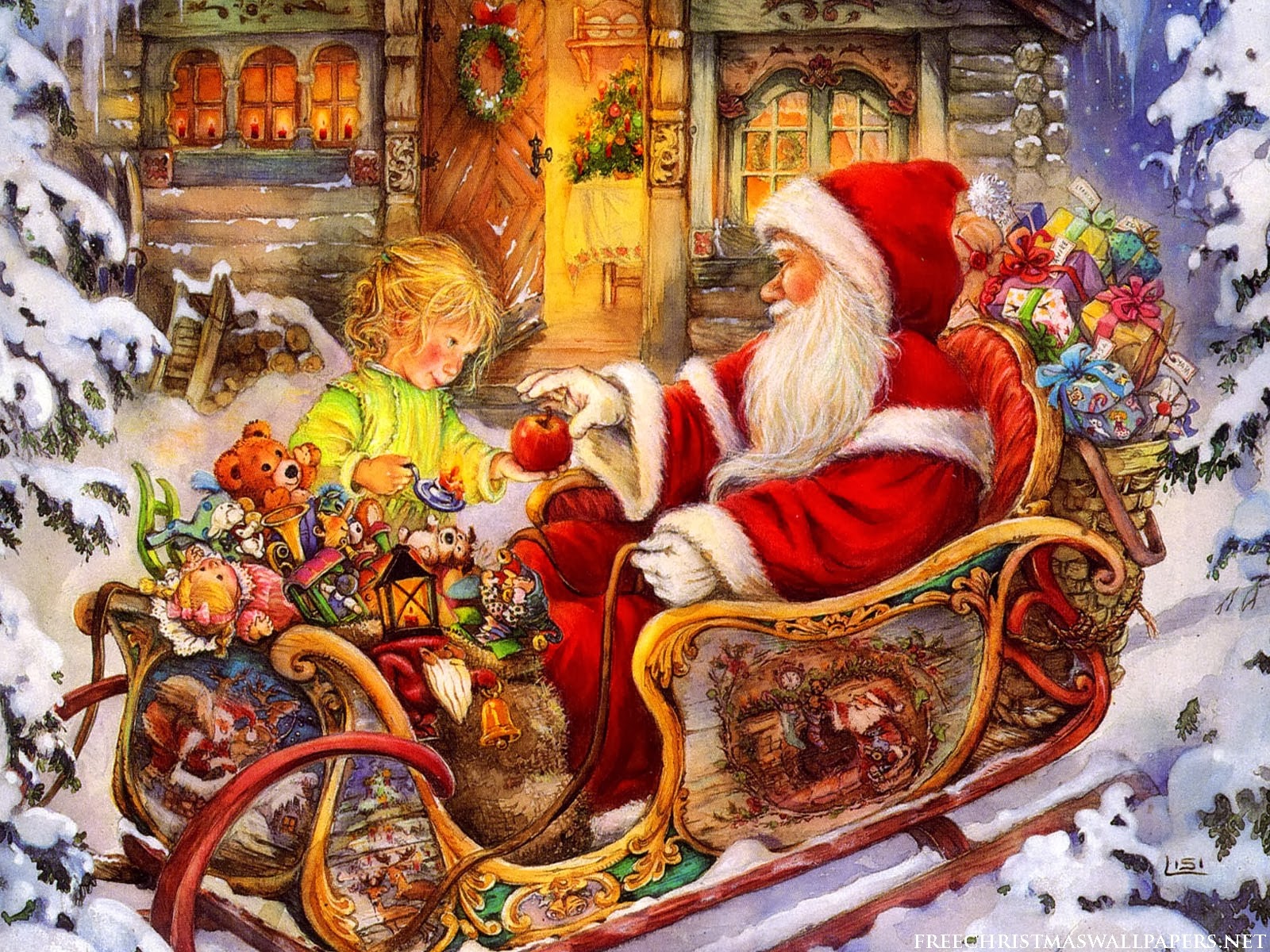 santa claus background wallpapers most christmas gifts