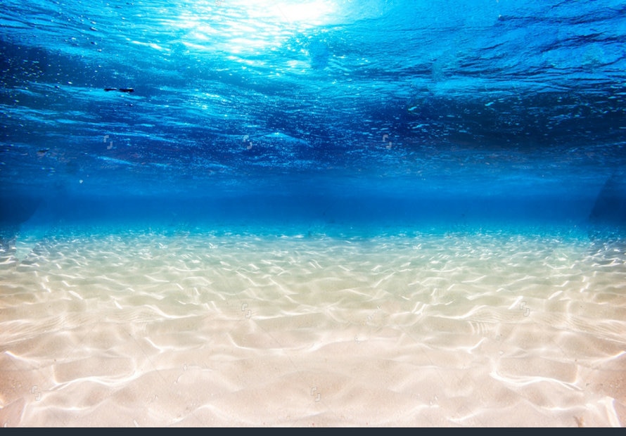 under the sea underwater background blue ocean wide panorama