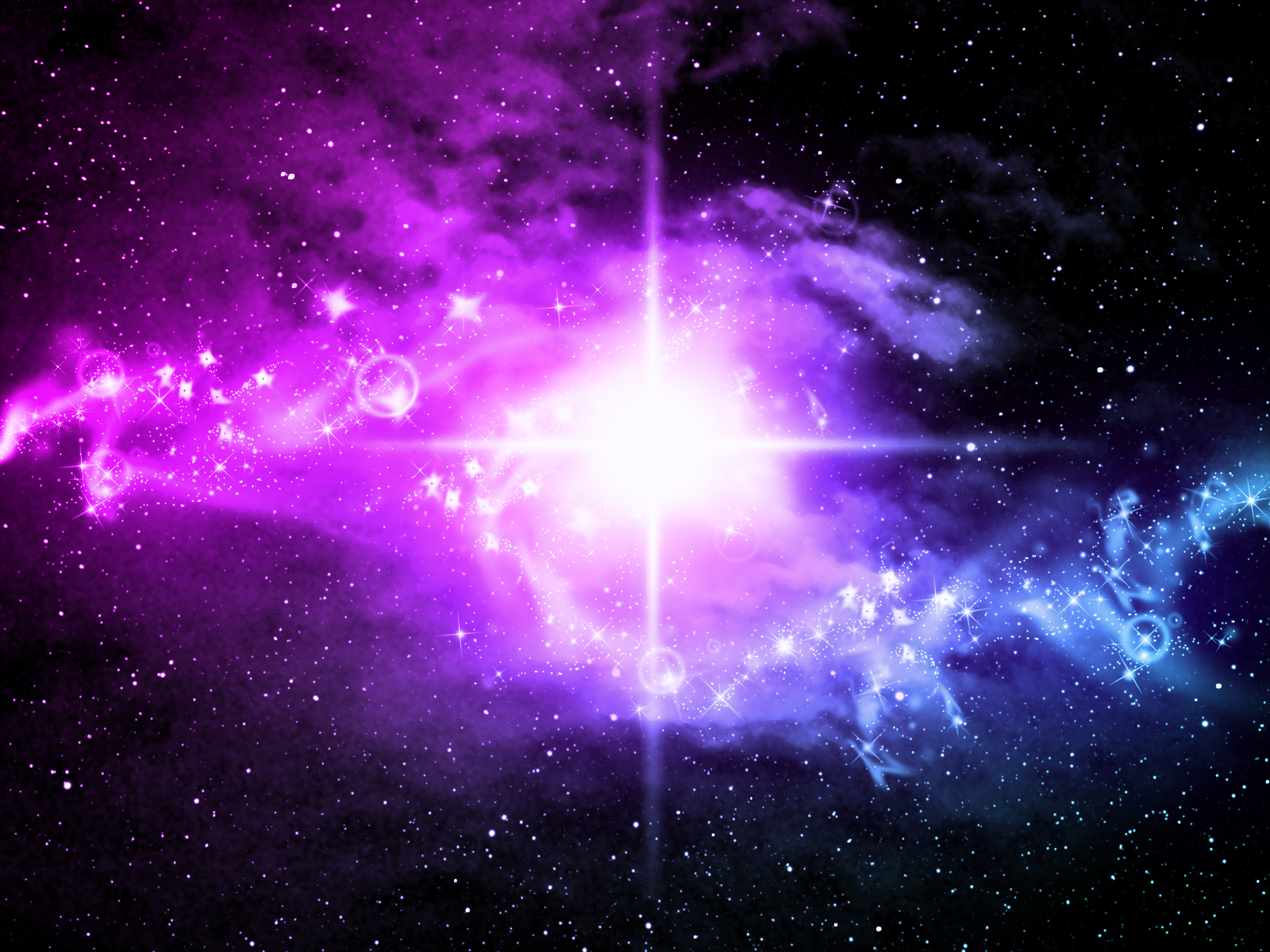 Space painting design powerpoint backgrounds #4019