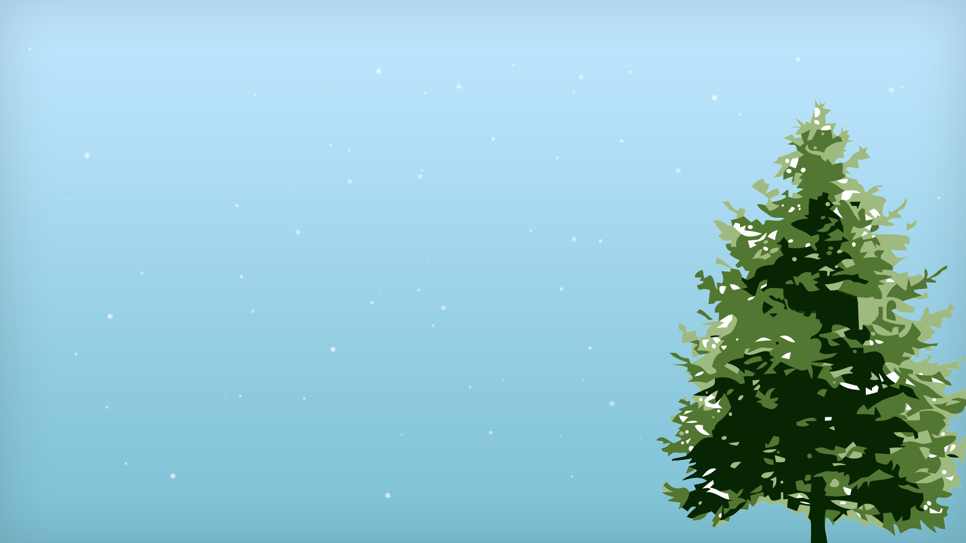 christmas themed green tree slide background