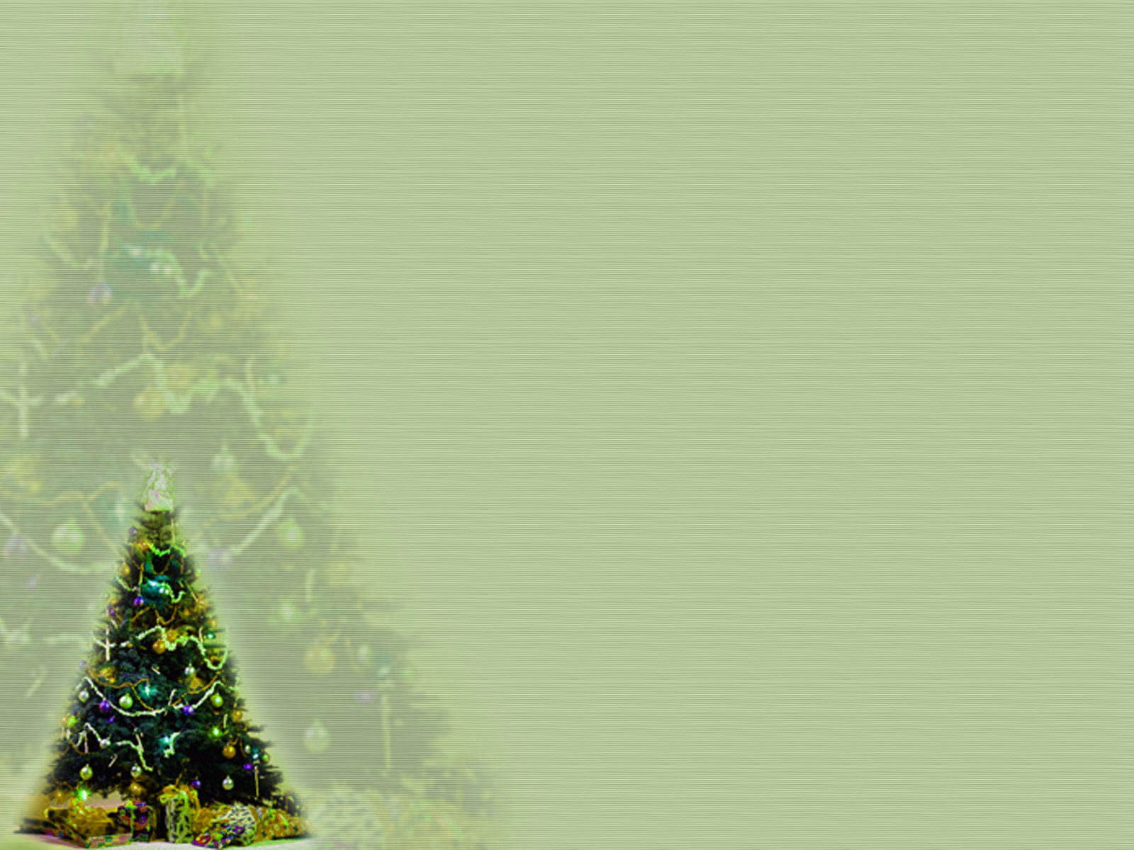 decorated christmas tree free ppt background