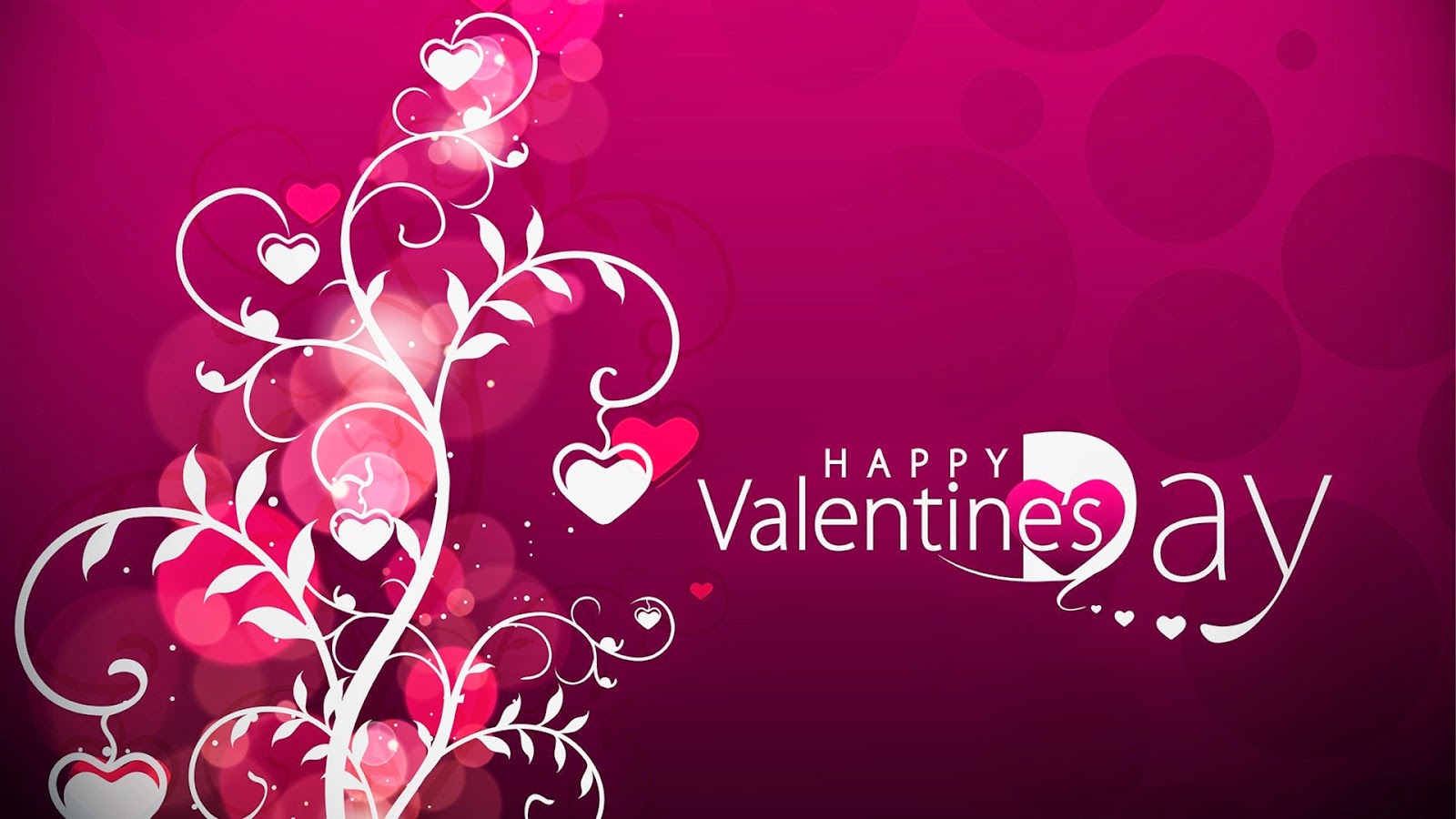 pink happy valentines day powerpoint background