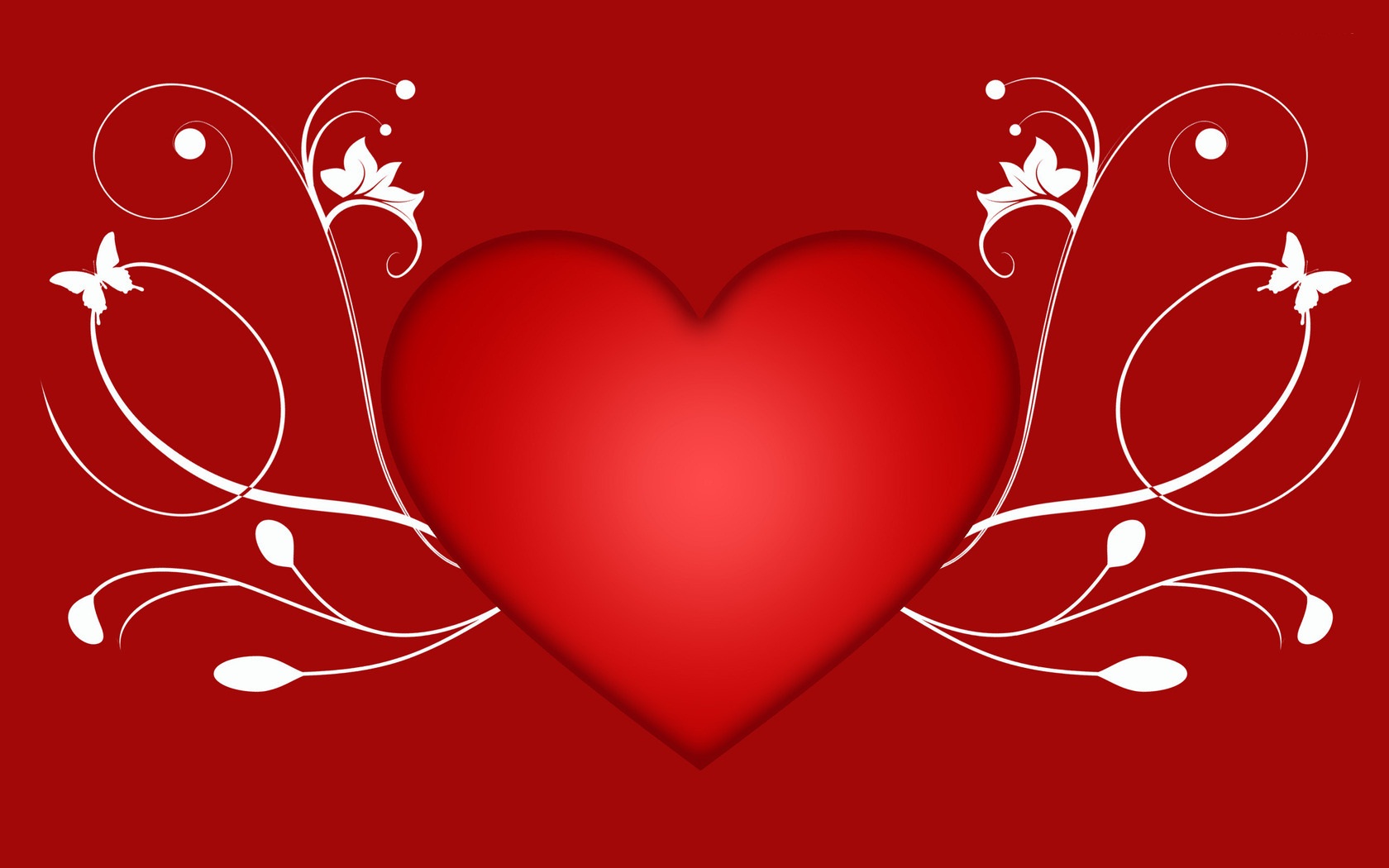 red heart design valentines day wallpapers