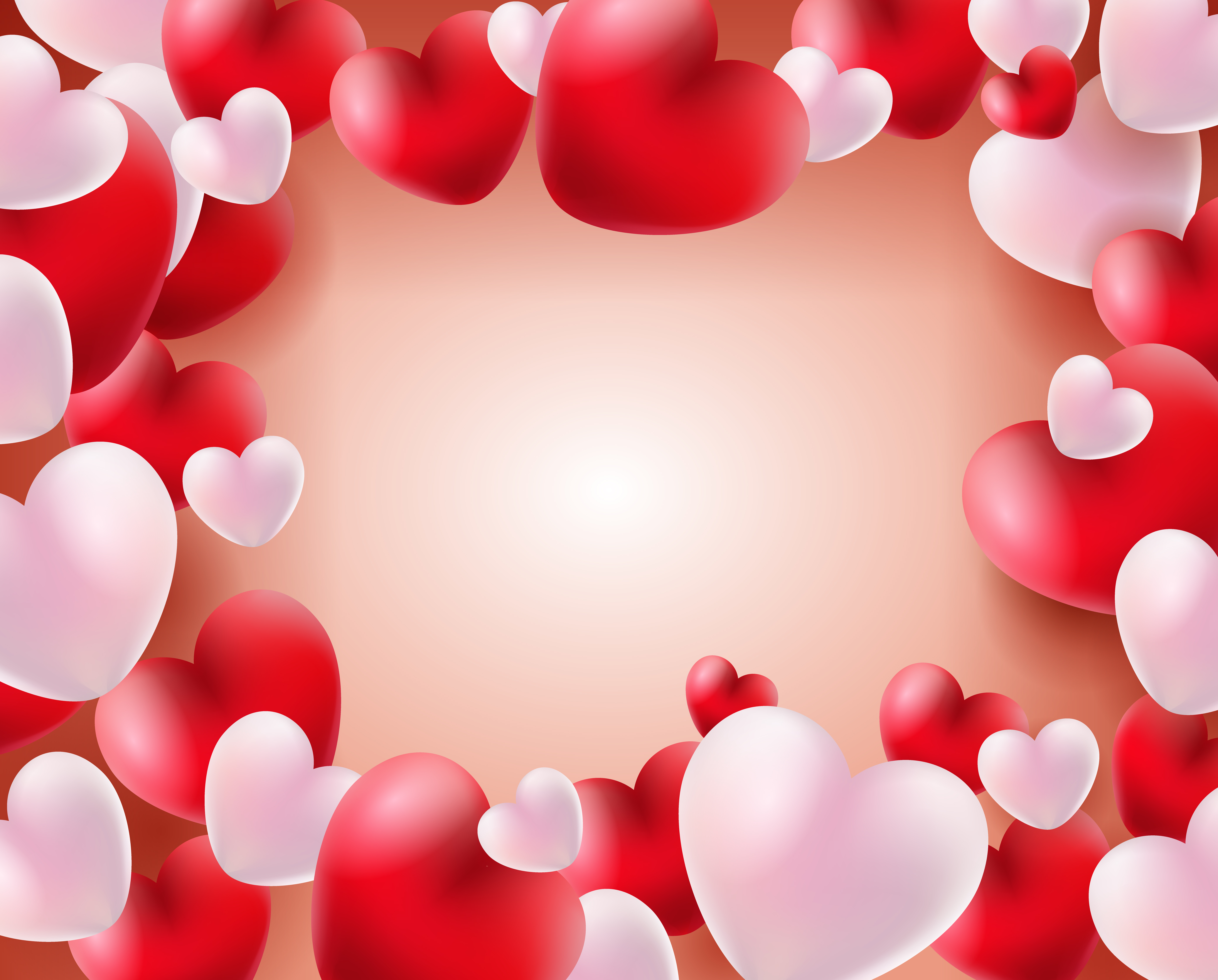 valentines day heart balloons powerpoint background