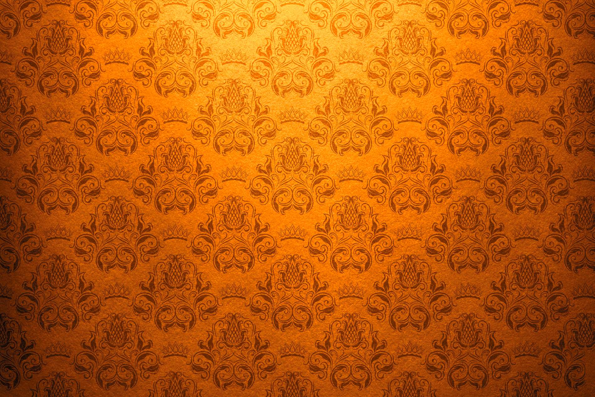 vintage orange pattering wall powerpoint background #4737
