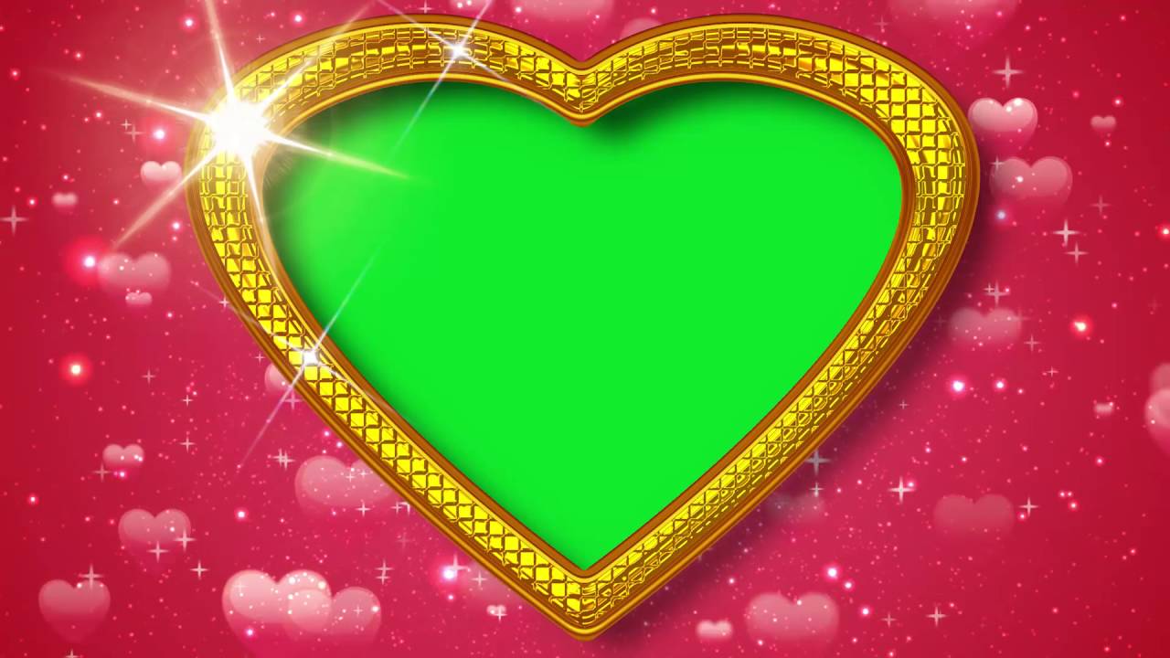 Heart shaped wedding frame background desktop wallpapers download with pink background