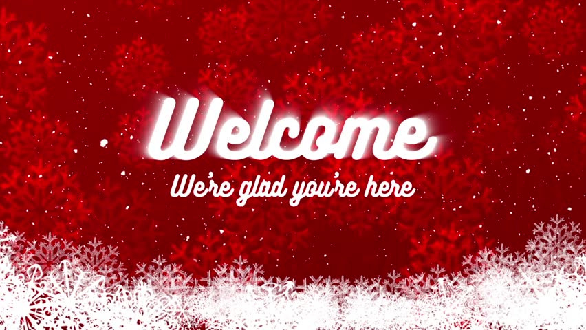Christmas welcome background photo free download we are glad you are here